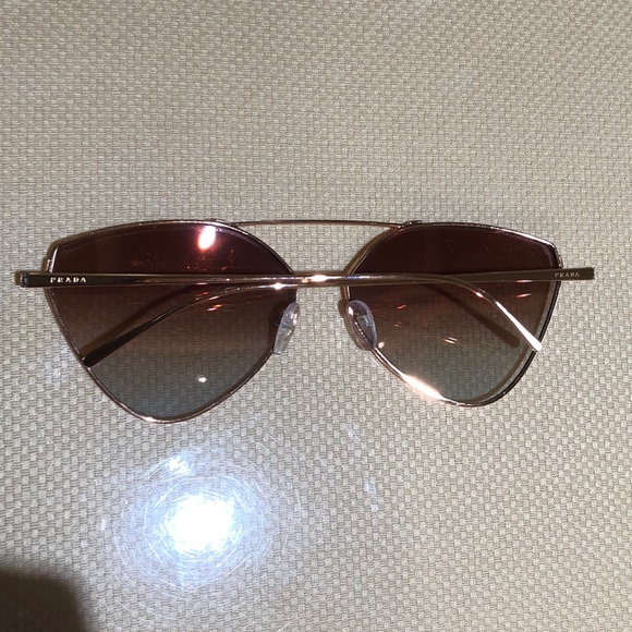 Authentic Prada Mirrored Aviator  Sunglasses - Picture 2 of 8